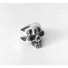 Heavy skull ring sterling silver bikers