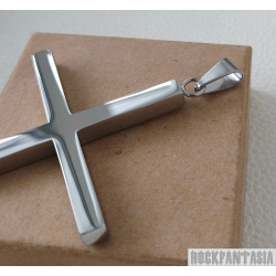 Великий чоловічий хрестик сталь