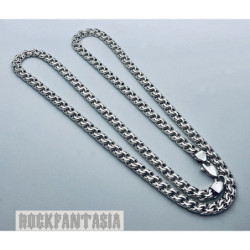 Woven byzantine solid 925 sterling silver necklace chain mens heavy garibaldi bismark