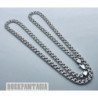 Woven byzantine solid 925 sterling silver necklace chain mens heavy garibaldi bismark