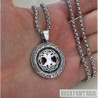 Celtic Tree of Life solid 925 sterling silver pendant charm amulet