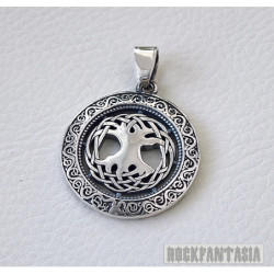 Celtic Tree of Life solid 925 sterling silver pendant charm amulet