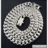 Curb cuban 925 sterling silver necklace chain mens
