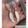 Wings pair couple lovers sterling silver pendant chain necklace. Срібні кулони Крила парні для закоханих