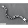 Mens bracelet chain sterling silver woven byzantine heavy wide