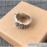 Celtic knot ring mens 925 sterling silver signet heavy