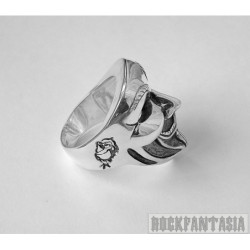 Mask ring sterling silver Vendetta