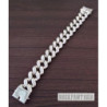 Sterling silver curb cuban bracelet mens heavy huge wide