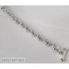 Skull biker mens 925 sterling silver bracelet heavy wide chain, gift for biker, skull clasp