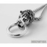 Срібний кулон Лев, підвіска Голова Лева срібло 925. Lion head pendant sterling silver