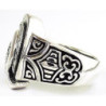 Roman legionary soldier helmet ring sterling silver