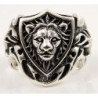 Королівський Лев срібне чоловіче кольцо печатка каблучка. King lion ring sterling silver .