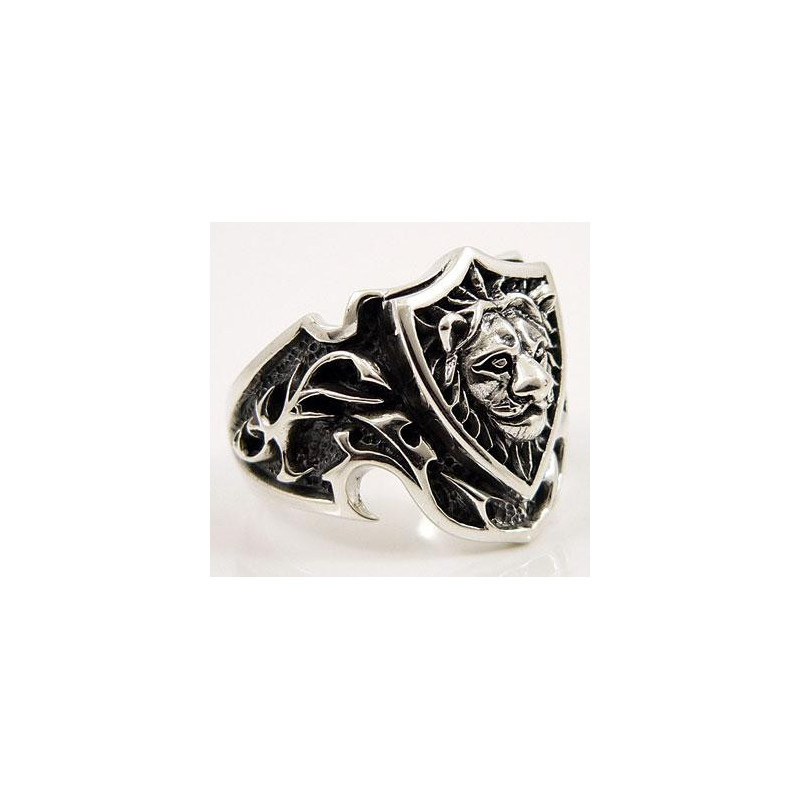 Королівський Лев срібне чоловіче кольцо печатка каблучка. King lion ring sterling silver .