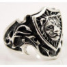 Королівський Лев срібне чоловіче кольцо печатка каблучка. King lion ring sterling silver .