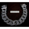 Fleur de lis bracelet mens curb 925 sterling silver chain heavy wide