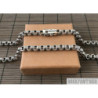 Mens necklace chain solid 925 sterling silver rolo belcher versace