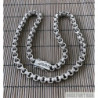 Mens necklace chain solid 925 sterling silver rolo belcher versace