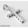 Cross pendant 925 sterling silver men boy, maltese cross, biker rocker pendant cross