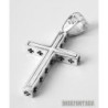 Cross pendant 925 sterling silver men boy, maltese cross, biker rocker pendant cross