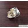 Biomechanics style Skull heavy ring Solid 925 Sterling Silver men biker
