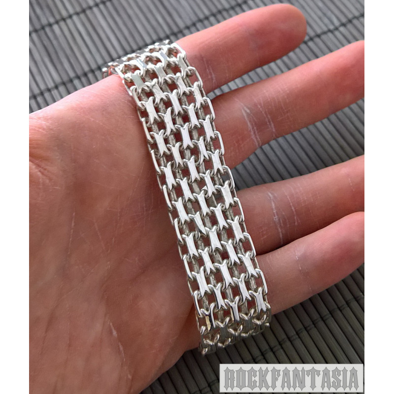Anchor sterling silver bracelet