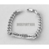 Save and Bless sterling silver bracelet mens curb