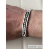 Save and Bless sterling silver bracelet mens curb