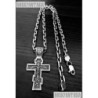 Комплект срібна чоловіча цепочка ланцюжок якір якірна і хрестик чоловічий срібло