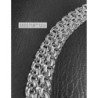 Sterling silver heavy wide chain bracelet mens double byzantine garibaldi