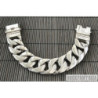 Sterling silver curb cuban bracelet mens heavy wide huge chunky