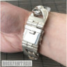 Sterling silver curb cuban bracelet mens heavy wide huge chunky