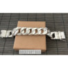 Sterling silver curb cuban bracelet mens heavy wide huge chunky