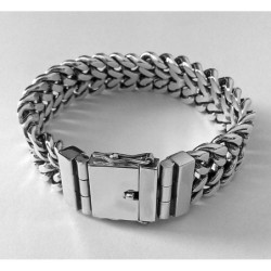 Curb mens bracelet chain sterling silver woven byzantine heavy wide