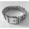 Curb mens bracelet chain sterling silver woven byzantine heavy wide