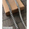 Curb double chain necklace sterling silver mens heavy wide