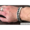 Curb 925 sterling silver bracelet chain mens