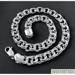 heavy wide silver chain