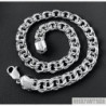 heavy wide silver chain