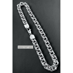 garibaldi heavy silver chain necklace