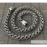 Woven byzantine solid 925 sterling silver necklace chain mens heavy thick round garibaldi bismark