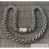Woven byzantine solid 925 sterling silver necklace chain mens heavy thick round garibaldi bismark