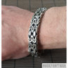 Byzantine foxtail mens bracelet chain solid 925 sterling silver
