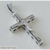 Big cross crucifix pendant mens maltese sterling silver