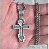 Cross pendant sterling silver mens christian orthodox. Срібний хрестик чоловічий православний