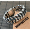 Huge massive double curb mens bracelet chain sterling silver woven byzantine heavy wide box clasp