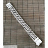 Heavy wide chain bracelet double sterling silver mens