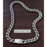heavy wide sterling silver chain mens byzantine