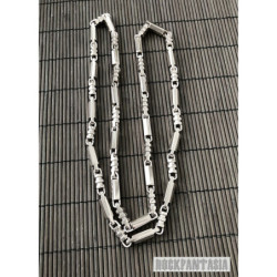 Exclusive mens necklace solid 925 sterling silver chain round artisan handmade casting