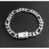 Sterling silver mens bracelet figaro cartier