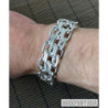 Anchor solid 925 sterling silver bracelet chain mens heavy wide chain